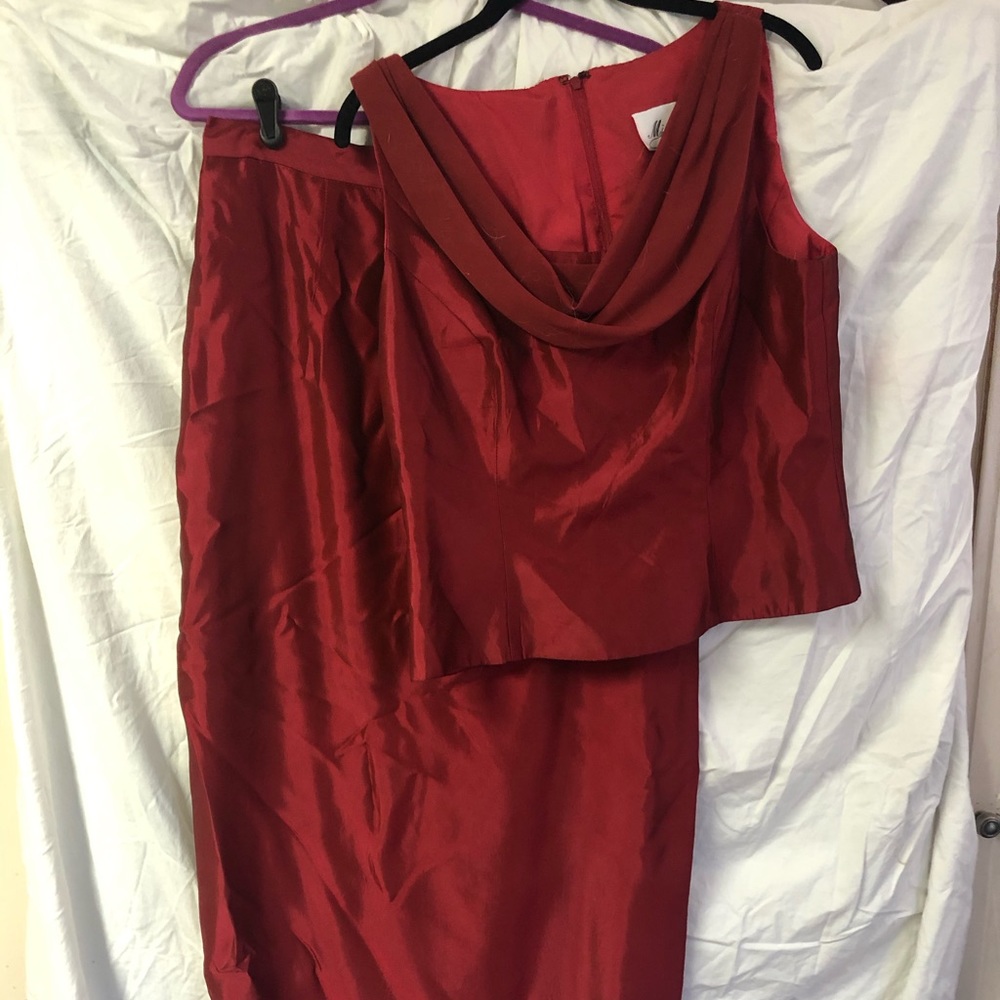 Michealangelo long 2 piece red set